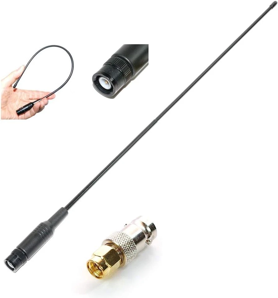 Wide-Band Scanner Antenna for Uniden SDS100 BCD436HP BCD396XT BC346XT Black  - Image 1 of 1