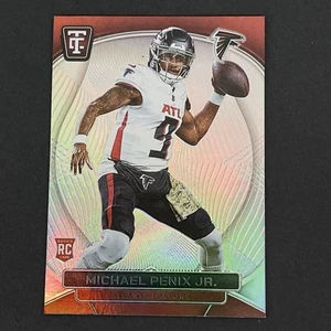 Calcio 2024 totalmente certificato Michael Penix Jr. RC Rainbow Foil Base #161 - Foto 1 di 2