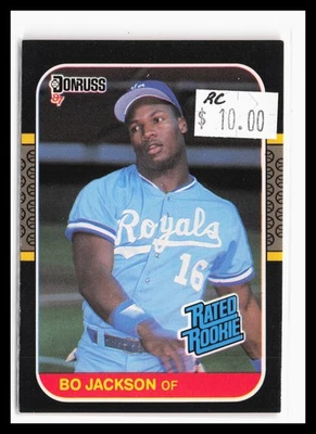 Donruss #35 1987 Bo Jackson Kansas City Royals novato (etiqueta en la manga) JA Foto 1 de 2