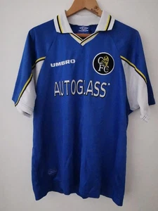 Maglia Vintage Chelsea Football Club 1997 - 98 Umbro Autoglass Home Taglia XL - Foto 1 di 14