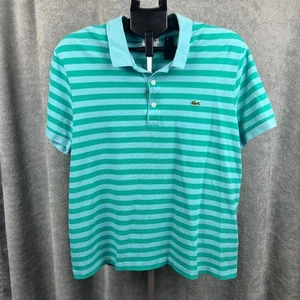 Lacoste Herren Regular Fit grün gestreift Polo Gr. 6 (Large) Maße siehe Foto - Bild 1 von 9