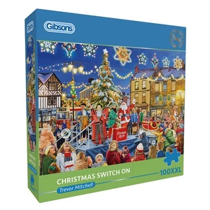 Gibsons Christmas Switch On 100XXL Extra Large Pieces Jigsaw Puzzle for Adults - Picture 1 of 10