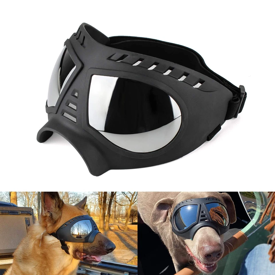 Goggles Large Breed Dog UV Sunglasses Windproof Snowproof Glasses Soft Frame