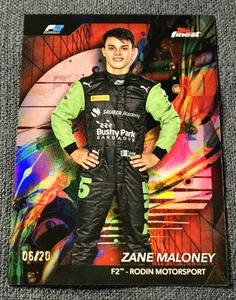 2024 Topps Finest Formula 1 F1 Red /20 Black Zane Maloney Rookie Refractor F2 - Picture 1 of 2