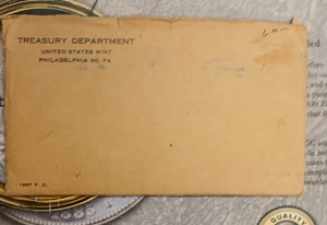1957 Treasury Department US Mint Coin Proof Set in Original Flat Pack TP 10033 - Picture 1 of 4