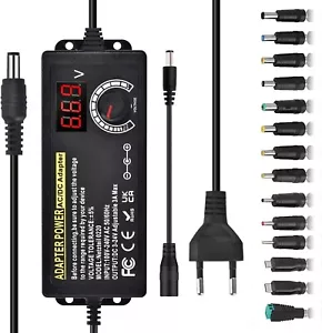 Einstellbares Netzteil 3V-24V Universal Netzteiladapter 3A 72W Verstellbar - Bild 1 von 7