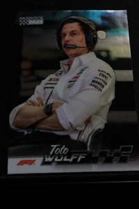 2024 F1 Paddock Pass Toto Wolff (Mercedes Team Principal) BLUE FOIL CHROME! - Picture 1 of 2
