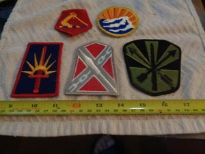 5 Army National Guard Patches new (Box Apple Bag#2) - Picture 1 of 2