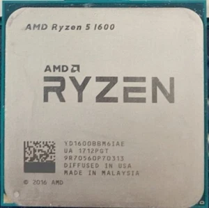 AMD Ryzen 5 1600 3.2GHz 6-Core 12-Thread 12MB AM4 65W CPU Processor R5 1600 - Picture 1 of 1