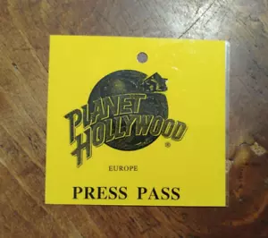 tesserino stampa PLANET HOLLYWOOD PRESS PASS EUROPE - Foto 1 di 1