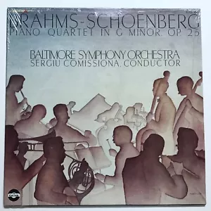 SERGIU COMISSIONA: Brahms Schoenberg Piano Quartet (Vinyl LP Record Sealed) - Picture 1 of 2