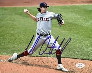 Cal Quantrill Signed Autographed Cleveland Guardians 8x10 Photo PSA/DNA - Picture 1 of 2