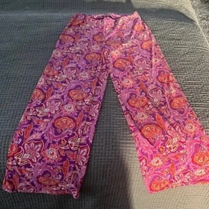 Chaps Floral Print Wide Leg Palazzo Pants NWOT Sz L - Picture 1 of 5