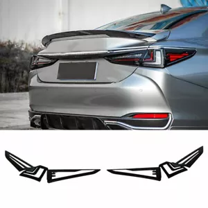 For Lexus ES250 300h 350 2019-2022 Glossy Black Rear Tail Light Lamp Cover Trim - Picture 1 of 11