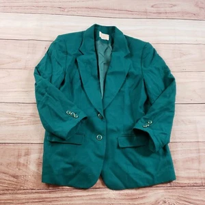 Chaqueta Pendleton DE COLECCIÓN Mujer 12 Verde Lana Blazer Abrigo de Negocios Damas * - Imagen 1 de 12