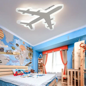 Creative Airplane Children Ceiling Light LED Modern Acrylic Panel Light Fixture - Picture 1 of 9