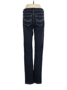 NUEVO WHBM Casa Blanca Mercado Negro Pierna Ajustada Jeans Talla 6 Lavado Oscuro Gemas Cristal - Imagen 1 de 19