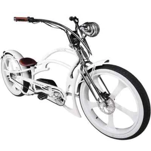 26" Chopper Stretch 800W E-Bike Retro Frame Design Pedal Assist Throttle 48V - Picture 1 of 8