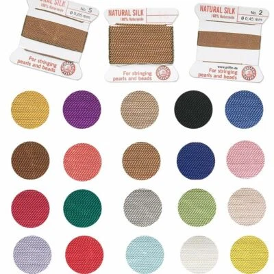 Aguja adjunta cuerda de seda Griffin hilo anudado de perlas Foto 1 de 3