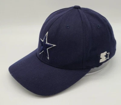De colección Dallas Cowboys Azul Marino Starter El Sombrero Derecho Ajuste Elástico Pequeño/Mediano Foto 1 de 4