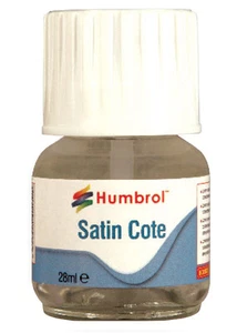 Humbrol AC5401 Satin Cote Varnish 28ml Glass Bottle Solvent Based Tracked 48Post - Picture 1 of 4