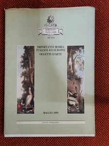 SEMENZATO ASTA mobili italiani europei oggetti 05\1989 L2 Auction catalog ^ - Bild 1 von 4