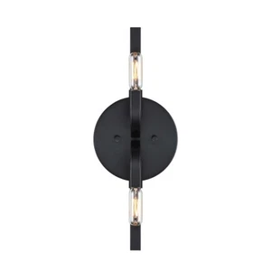 Designers Fountain Skye 2 Light Wall Sconce, Matte Black - D314C-2WS-MB - Picture 1 of 1