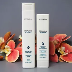 Lanza Healing STRENGTH White Tea Shampoo 10.1oz & Manuka Honey Conditioner 8.5oz - Picture 1 of 2