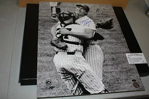 NY YANKEES DAVE RIGHETTI SIGNED 16X20 PHOTO "NO HITTER" LEAF CERTIFIED - Picture 1 of 3