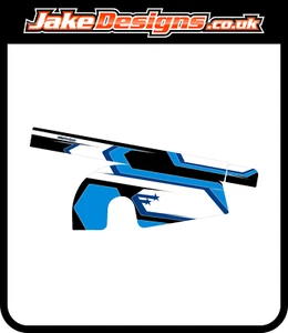 STARS BLUE CHAIN GUARD STICKER KIT TO MATCH OUR FULL KART KIT - JakeDesigns - Picture 1 of 1
