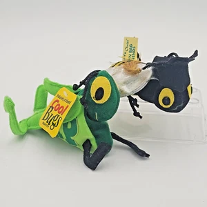 2 Vintage Eckerd Cool Bugs Bean Bag Toys NWT 6 inches Dan Dee Bright Bee - Picture 1 of 5