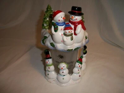  2 piezas VELA CERÁMICA ANILLO TAPÓN Y BASE SOPORTE MUÑECO DE NIEVE DECORACIÓN NAVIDAD Foto 1 de 4