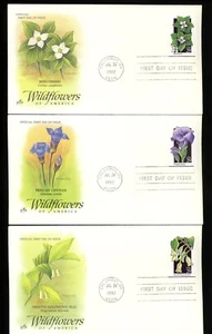 US FDC #2647-2696 Artcraft 1992 Columbus OH States Wildflowers Plants Set of 50 - Picture 1 of 12