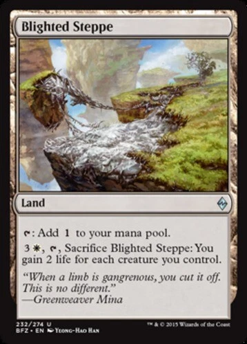 4x Blighted Steppe ~ Near Mint Battle for Zendikar MTG Magic x4 4 UltimateMTG Pl - Image 1 of 1