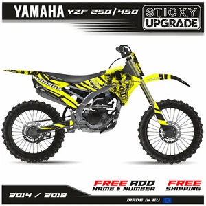 Yamaha YZF 250 450 2014 2015 2016 2017 2018 Decals Stickers Graphics Kit 21 Mil - Bild 1 von 7