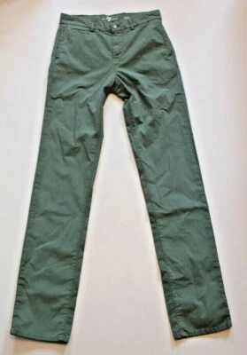 7 para All Mankind Slimmy Pantalones Chinos Talla W 28 Nuevo Regular Slim Verde - Imagen 1 de 4