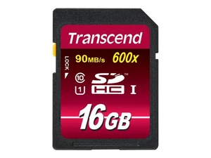 Transcend TS16GSDHC10U1 16 GB SDHC Classe 10 MLC 90 MB/s Class 1 (U1) UHS-I 2g - Foto 1 di 1