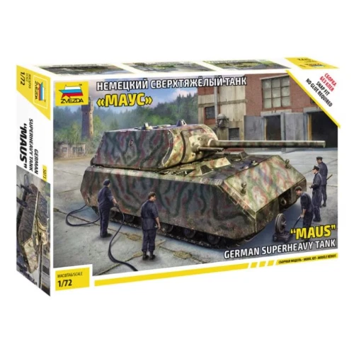 Pz.Kpfw.VII MAUS German Superheavy Tank Maus KIT 1 72 Zvezda Kit Mezzi Militari