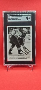 2015-16 Upper Deck Portfolio Rookie Wire Photos Connor McDavid #315 Rookie SGC 9 - Picture 1 of 2