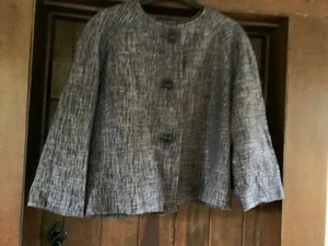 Hobbs womens Weston skirt suit size 16 blue/beige weave. - Picture 1 of 7