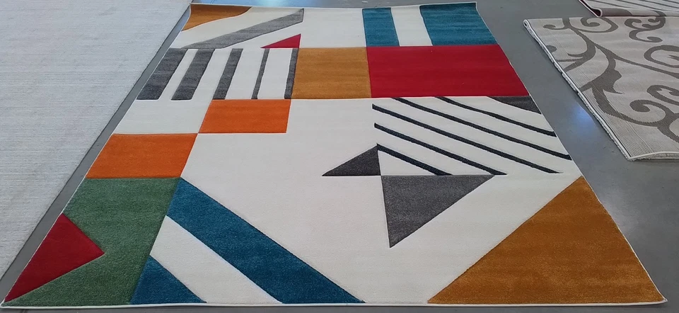 Tapete com manchas traseiras IVORY / PBLUE 8'-0" x 10'-0", preço reduzido 1172787493 HLW709B-8 - Imagem 1 de 4