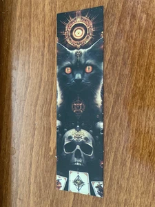 Mystical Cat Themed Bookmark #30 - Pagan / Wiccan / Gothic - Cardboard - NEW - Picture 1 of 1