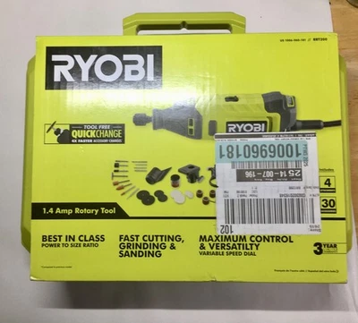 NEW Ryobi RRT200 Corded 1.4 Amp Rotary Tool Kit with case & attachments SEALED - Image 1 of 2