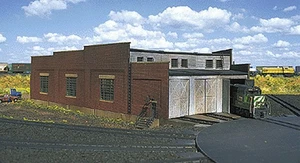 Atlas N Scale Model Railroad Building Kit 3-Stall Train Roundhouse - Picture 1 of 1
