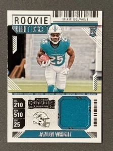2024 Panini Contenders Jaylen Wright Rookie Ticket Swatch #RTS-JWT RC Variation - Picture 1 of 4