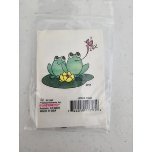 Vintage Stampendous Precious Moments Unmounted Stamp Frogs and Fly 1998 - Picture 1 of 2