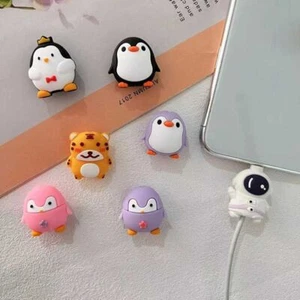 USB Datenleitung Schutz Pinguin Drahtseil schutz Ladekabel abdeckung Ladekabel - Bild 1 von 25