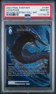 2023 FINAL FANTASY BEYOND DESTINY 116H LEVIATHAN FULL ART PSA 10 Gem Mint - Picture 1 of 2