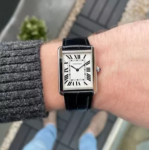 ✅Cartier | Tank Solo LM | großes Modell | Herrenuhr | Stahl | W1018355 / 2715✅ - Bild 1 von 15