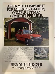 Renault Le Car 1980s Print Advertisement Ad 1980 - Picture 1 of 2